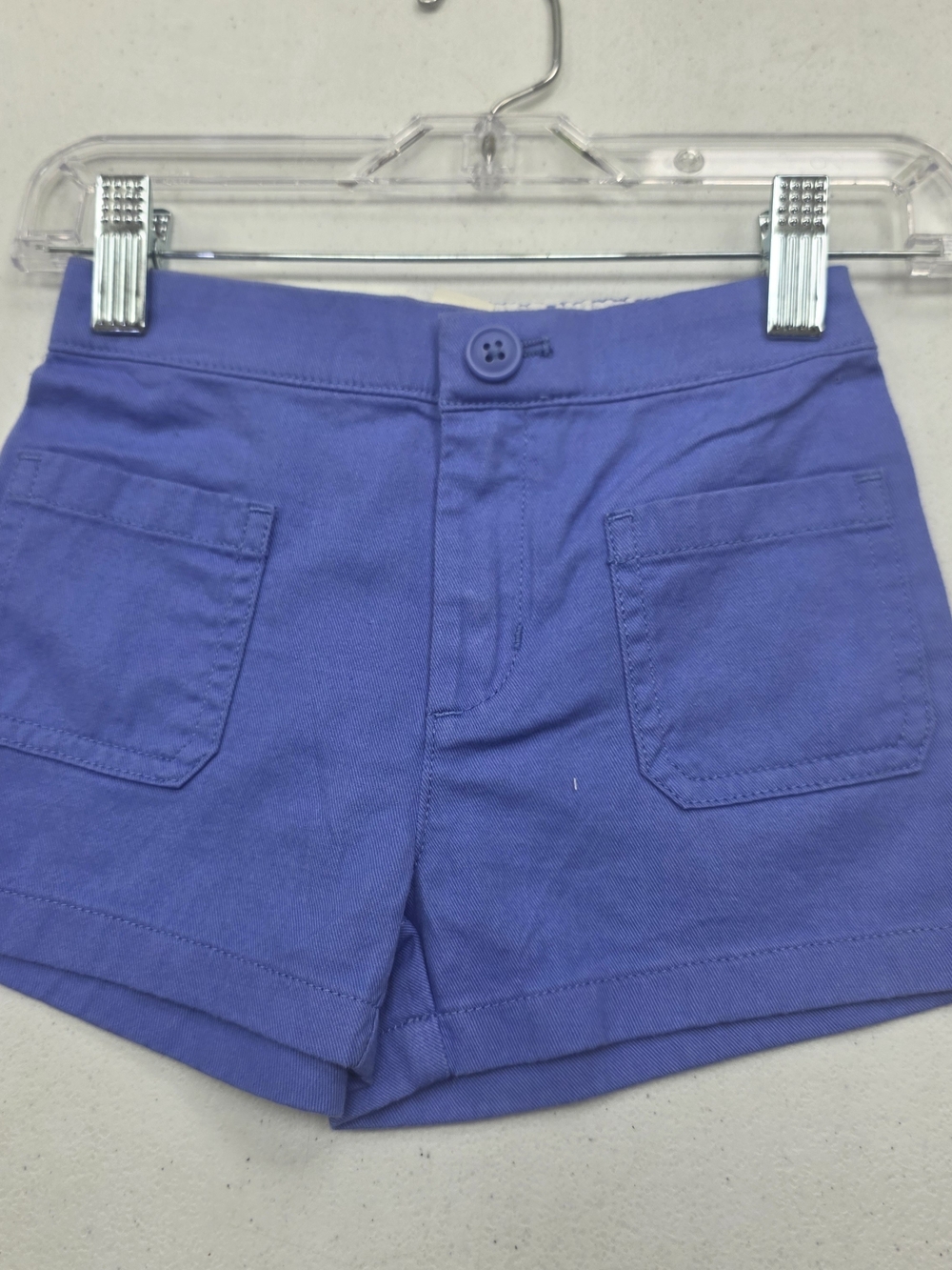 Crewcuts Girls' Violet Cotton Pocket Shorts